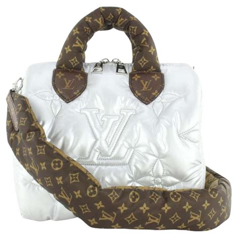 louis vuitton puffer bag silver